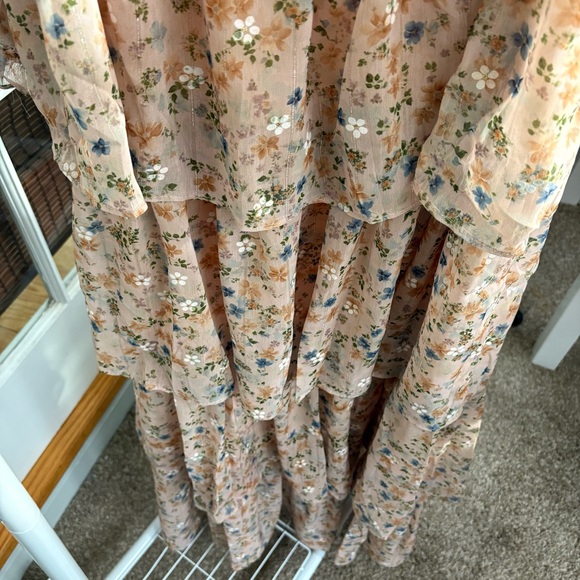 Floral Tiered Maxi Dress, M, NWT - Picture 13 of 15